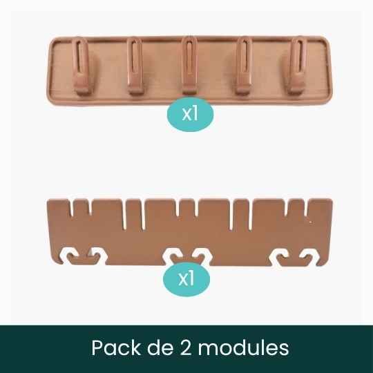 Pack : 1 module crochets +1 module boucles d'oreilles terracotta