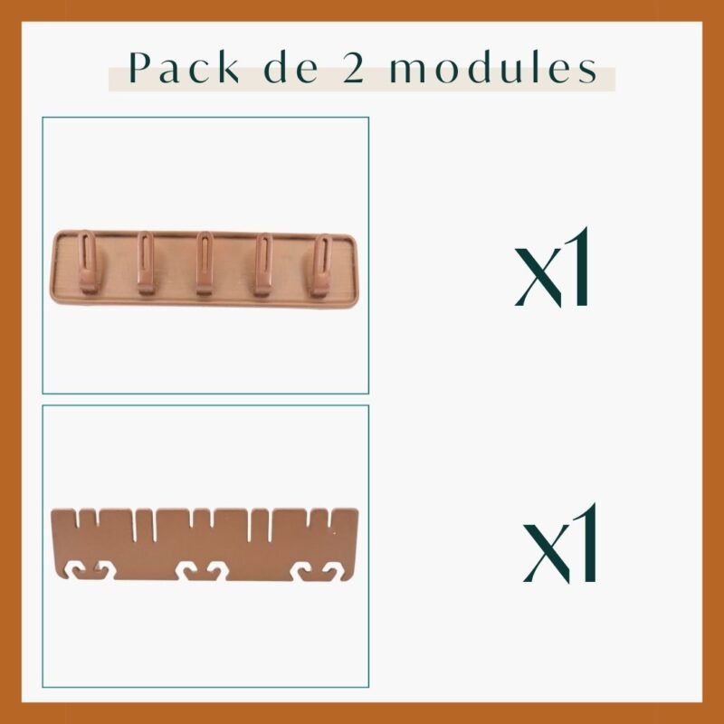 Pack de 2 modules : 1 modules crochets et 1 modules boucles d'oreilles