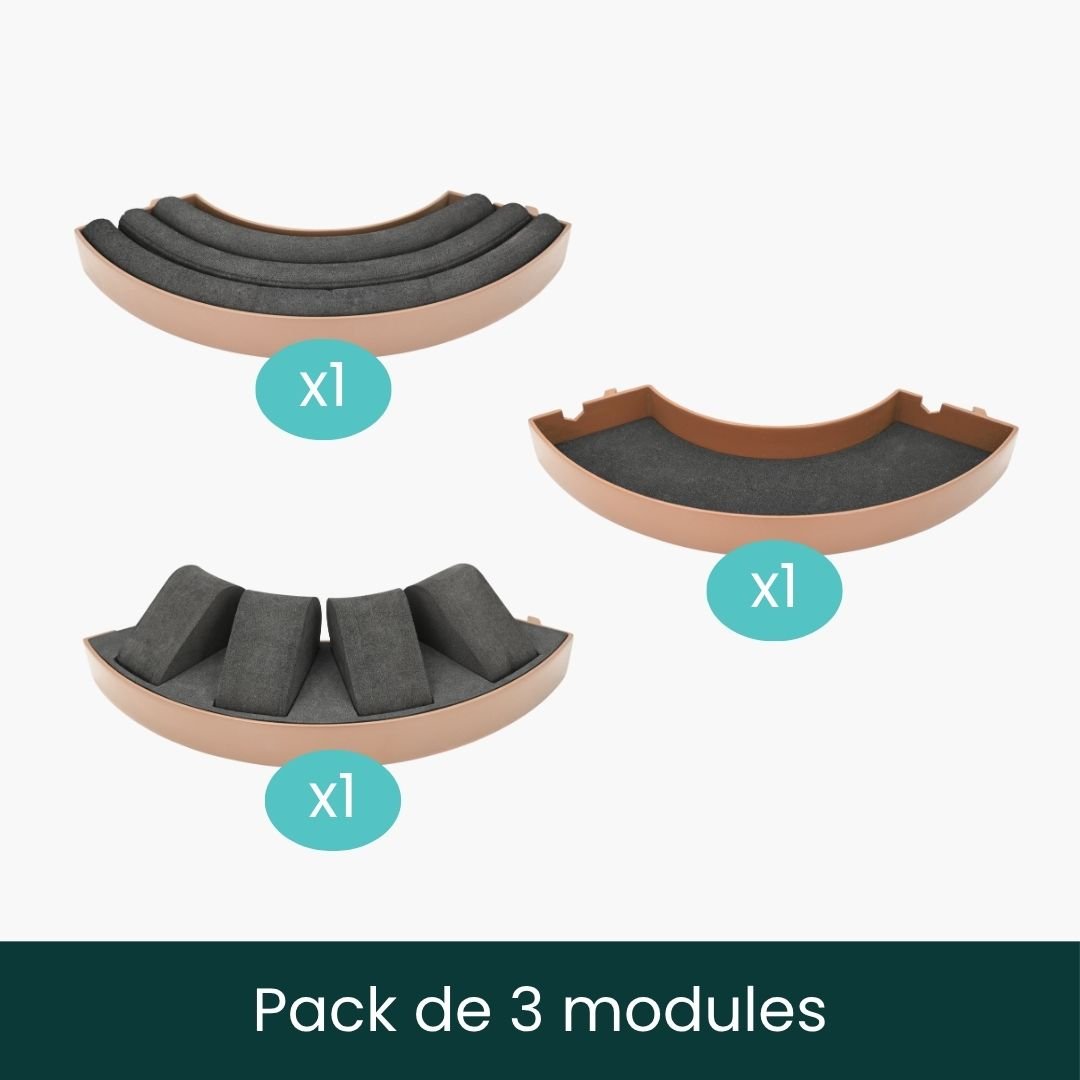 Pack de 3 Modules : montres + bagues + vide-poche - terracotta