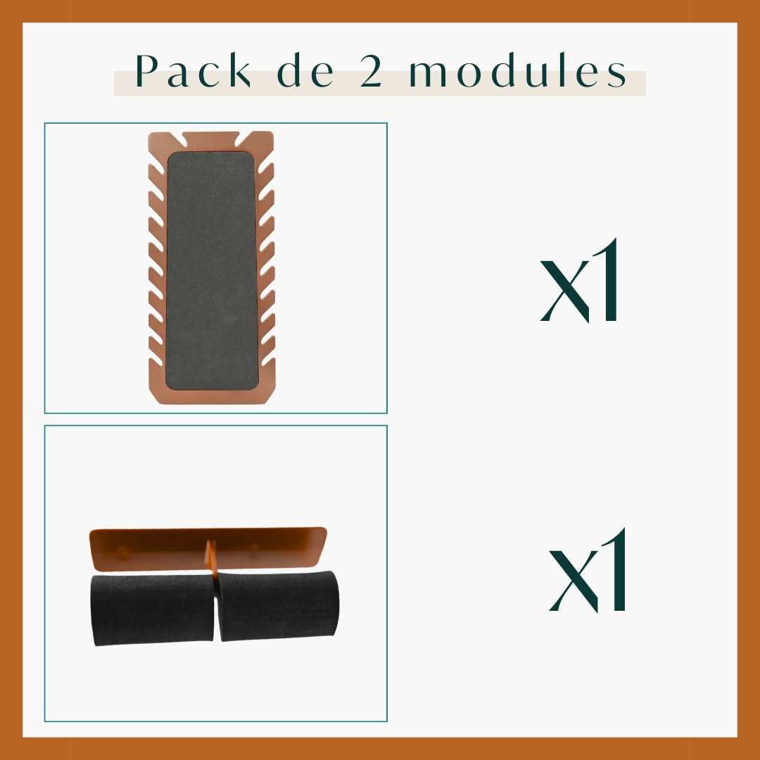 Pack de 2 modules de rangement : colliers et bracelets.