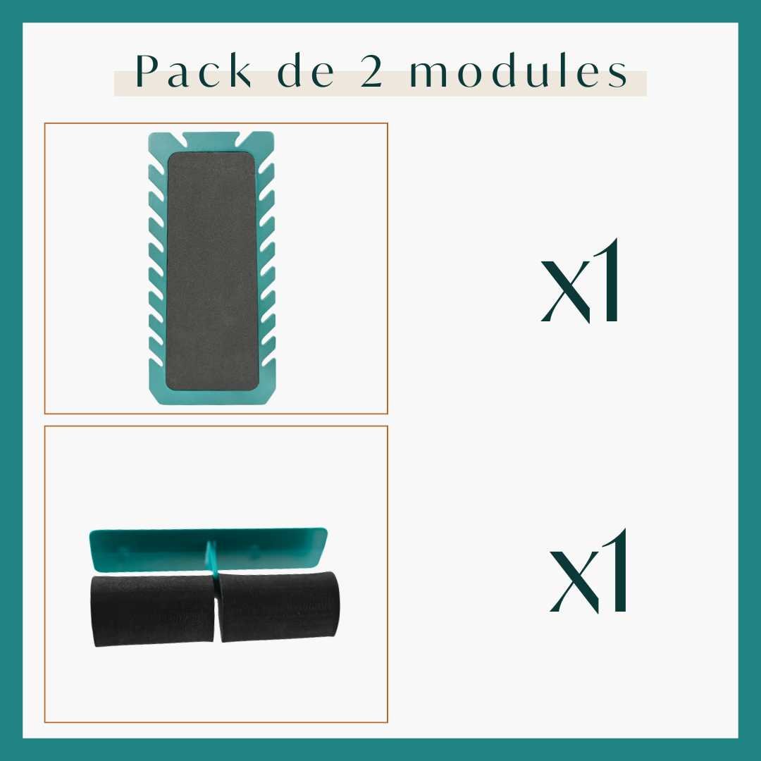Pack de 2 modules de rangement : colliers et bracelets.